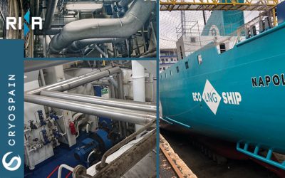 Vacuum insulated piping project for cleaner shipping